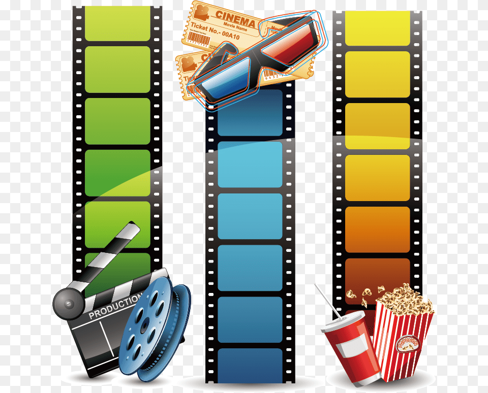 Clear Background Film Strip, Reel, Blade, Cup, Disposable Cup Free Transparent Png