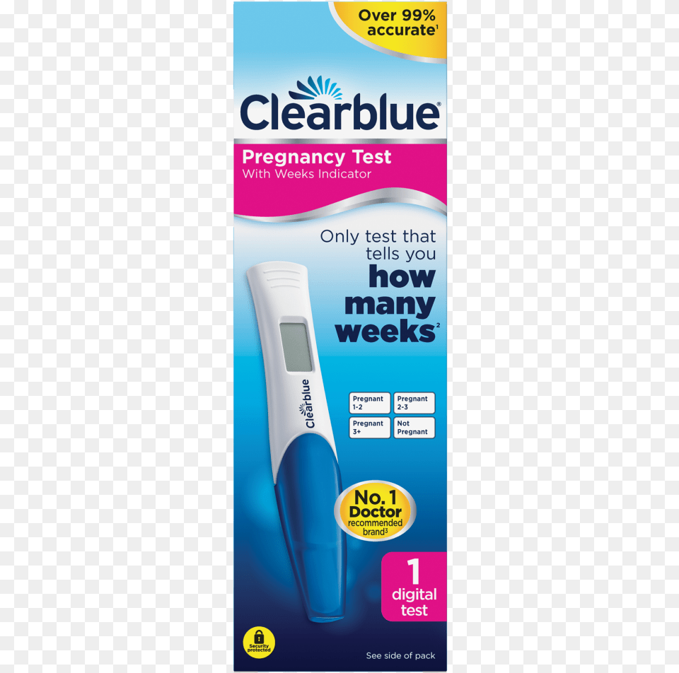 Clear Blue Early Detection Pregnancy Test, Advertisement Free Png Download