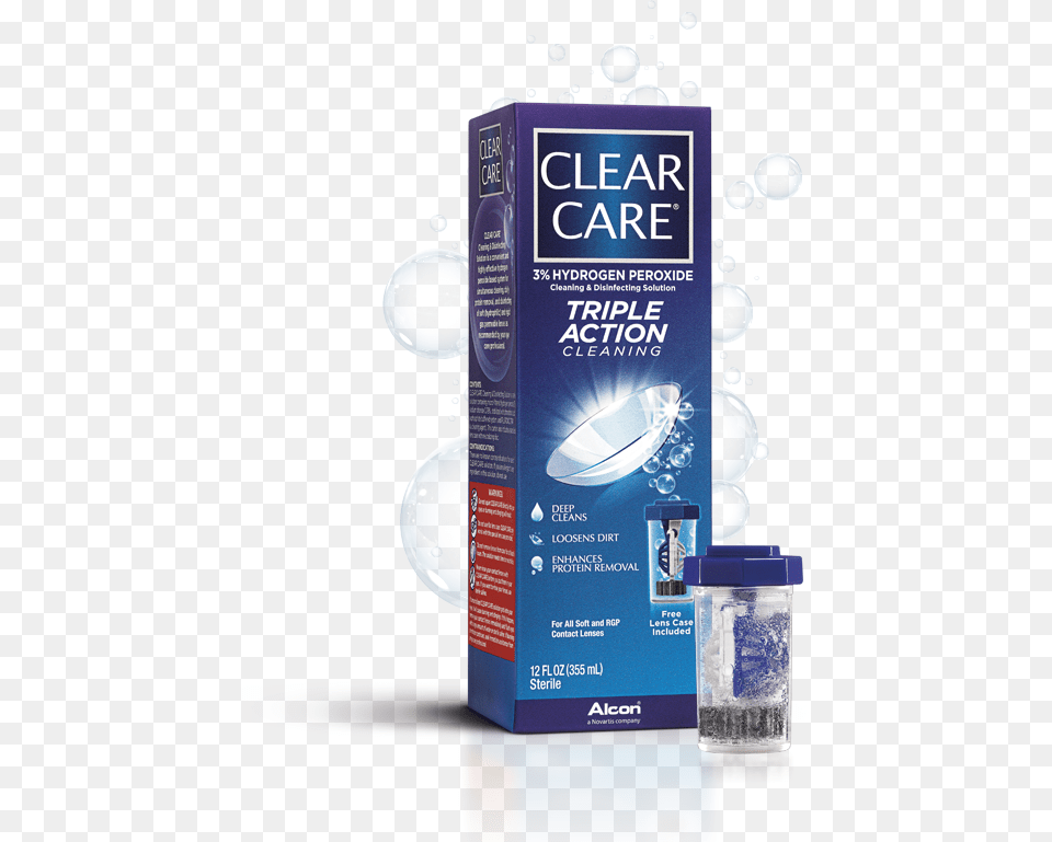 Clear Care Contact Solution, Advertisement, Bottle, Poster Png