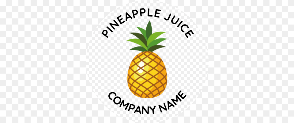 Clear Cup Sticker Pineapple Juice Pineapple, Food, Fruit, Plant, Produce Png Image