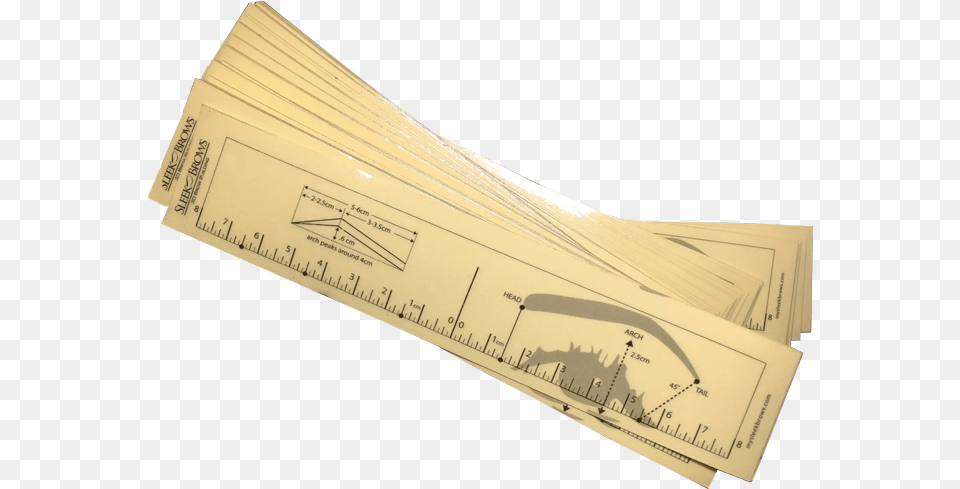 Clear Eyebrow Ruler Wood Png Image