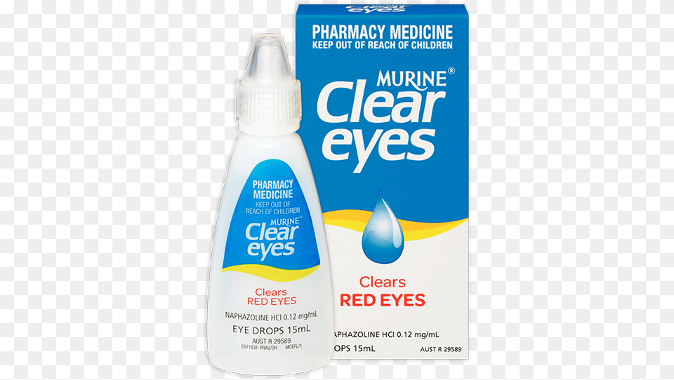 Clear Eyes Red Eyes, Bottle, Lotion, Cosmetics, Sunscreen Png