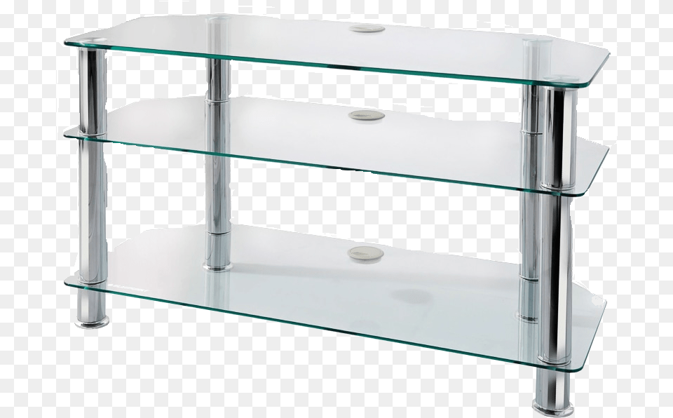 Clear Glass Tv Stand Glass Tv Stand Clear, Cabinet, Furniture, Sideboard, Table Free Png Download