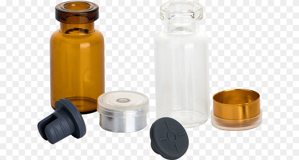 Clear Glass Vial Medicine Glass Bottle Mini Small Glass Bottle, Shaker, Jar Free Png