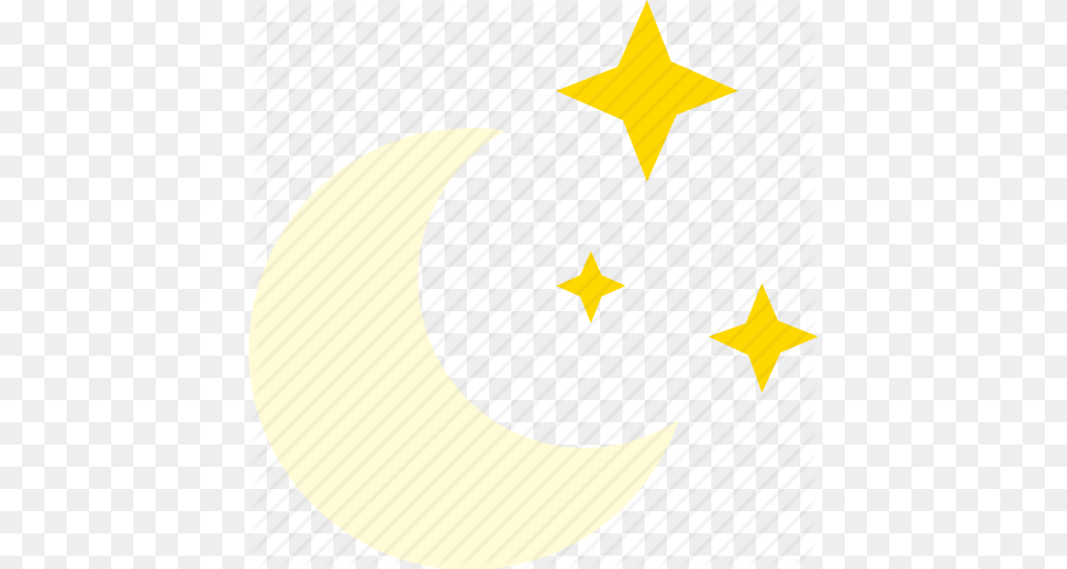 Clear Moon Night Sky Star Starry Icon, Nature, Outdoors, Star Symbol, Symbol Free Transparent Png