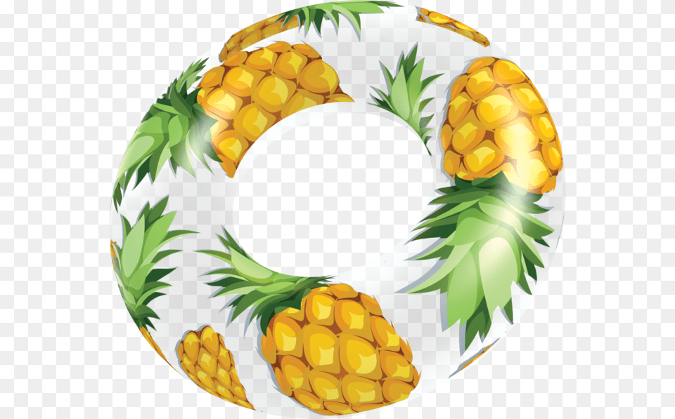 Clear Pineapple Pool Tube Transparent Background Pool Float, Food, Produce, Grain, Fruit Free Png