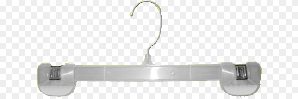 Clear Plastic Skirt Amp Pant Hanger With Pinch Grips Plastic Hangers Transparent, Electronics, Hardware Free Png