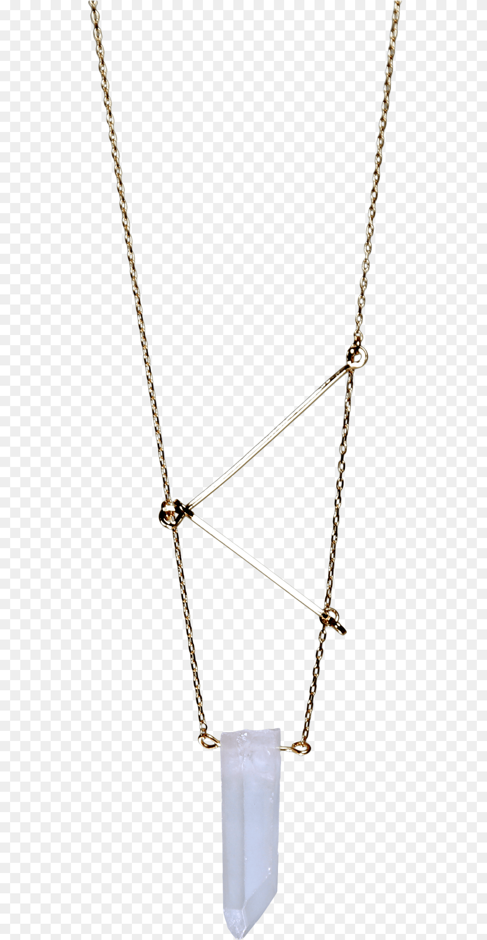 Clear Quartz Geometric Necklace Necklace, Accessories, Jewelry, Diamond, Gemstone Png