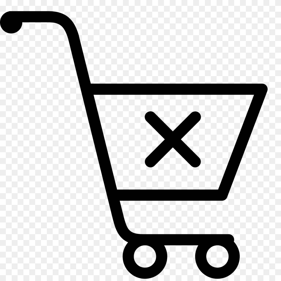 Clear Shopping Cart Icon, Gray Free Transparent Png
