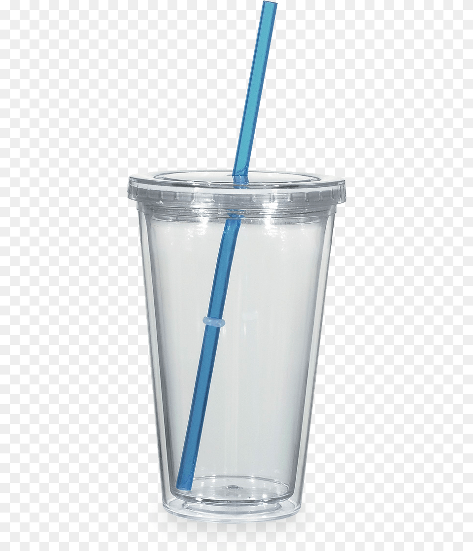 Clear Tumbler Cup With Straw, Bottle, Shaker, Beverage, Milk Free Transparent Png