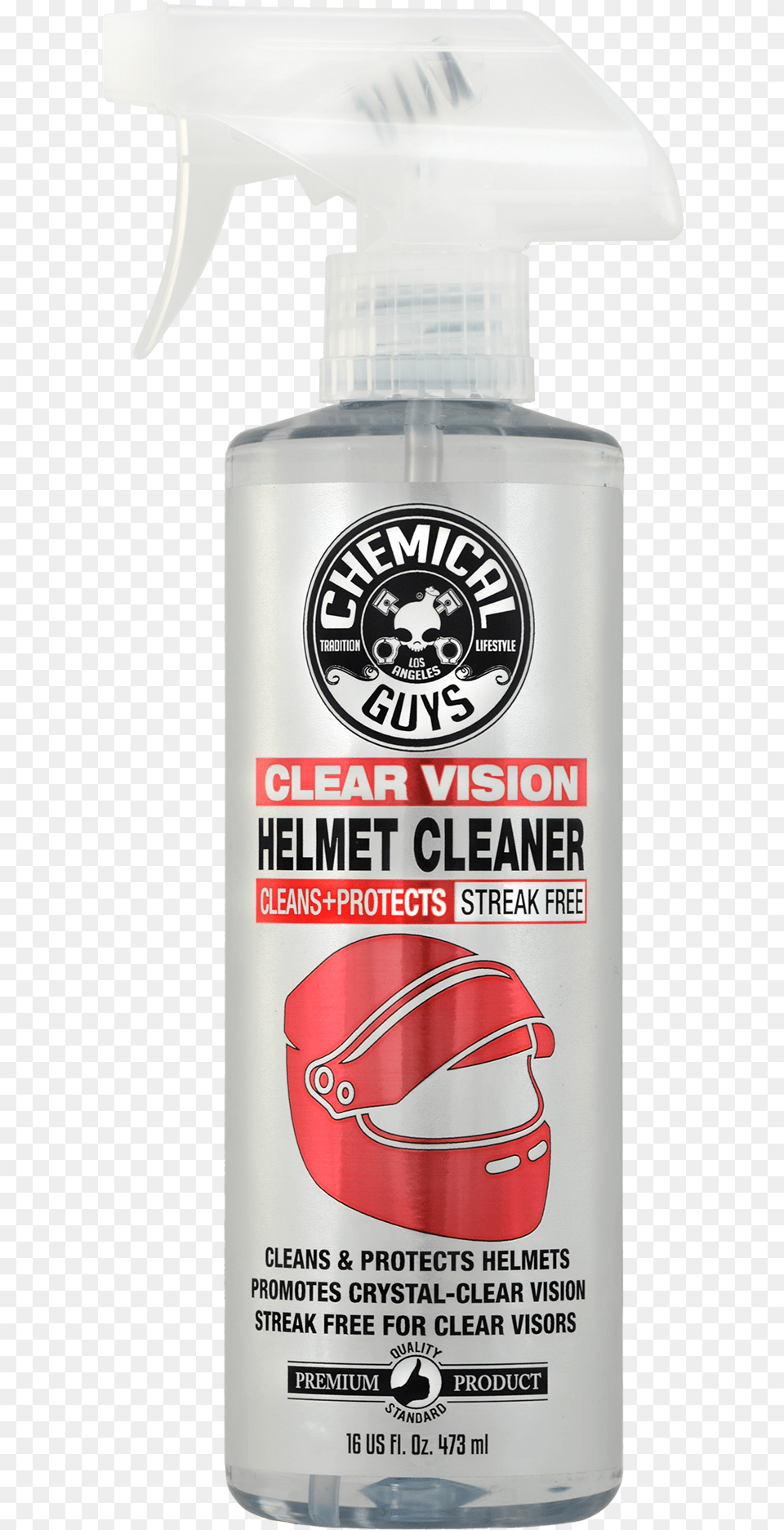 Clear Vision Streak Helmet Cleaner Ampamp Chemical Guys Helmet Cleaner, Bottle, Tin, Can, Spray Can Free Png Download