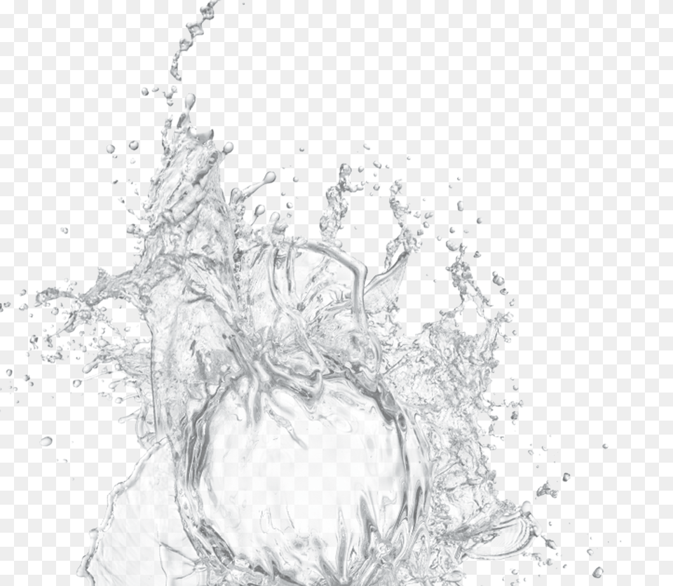 Clear Water Splash, Art, Drawing, Graphics, Person Png Image