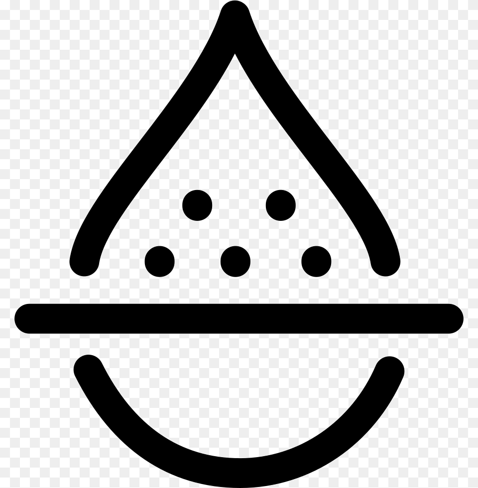 Clear Wet Icon, Stencil, Triangle Free Png