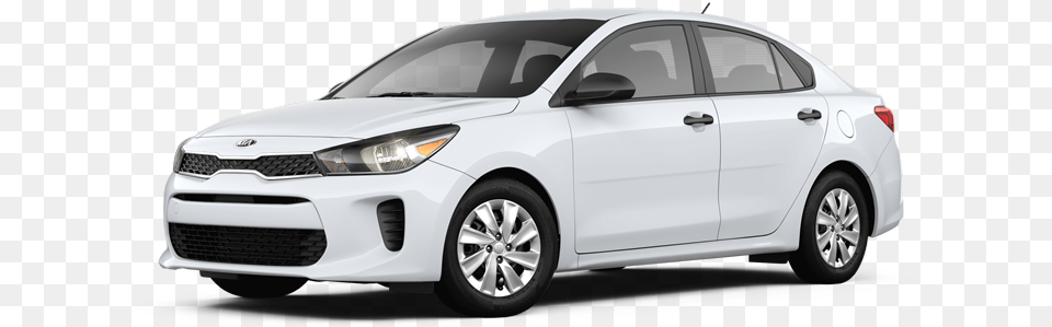 Clear White 2019 Kia Rio Black, Car, Vehicle, Transportation, Sedan Free Png Download