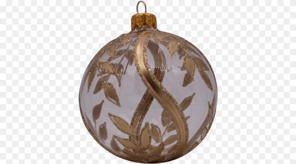 Clear With Gold Leaves Ornament Decorative, Accessories, Lamp, Chandelier Free Transparent Png
