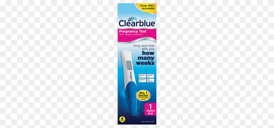 Clearblue Digital Pregnancy Test Kit With Conception Indicator, Brush, Device, Tool Free Transparent Png