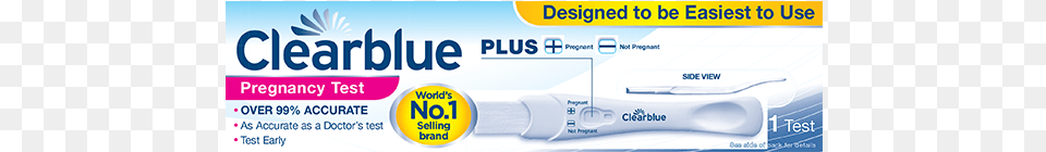 Clearblue Plus Pregnancy Test 2 Pack, Toothpaste, Brush, Device, Tool Free Png Download