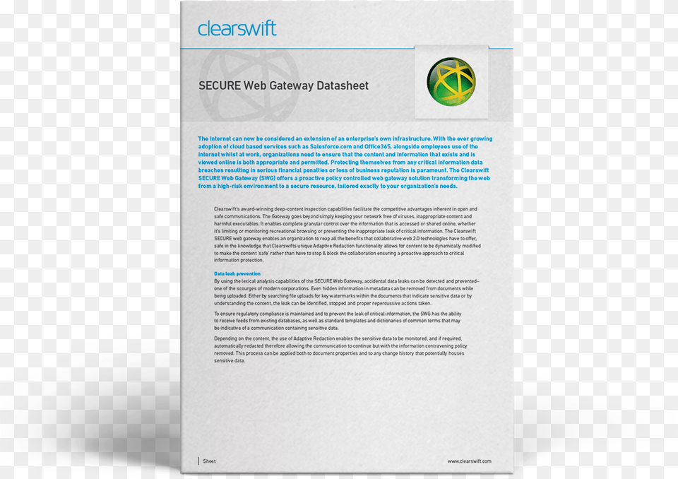 Clearswift Swg Datasheet Brochure, Advertisement, Page, Poster, Text Free Png Download