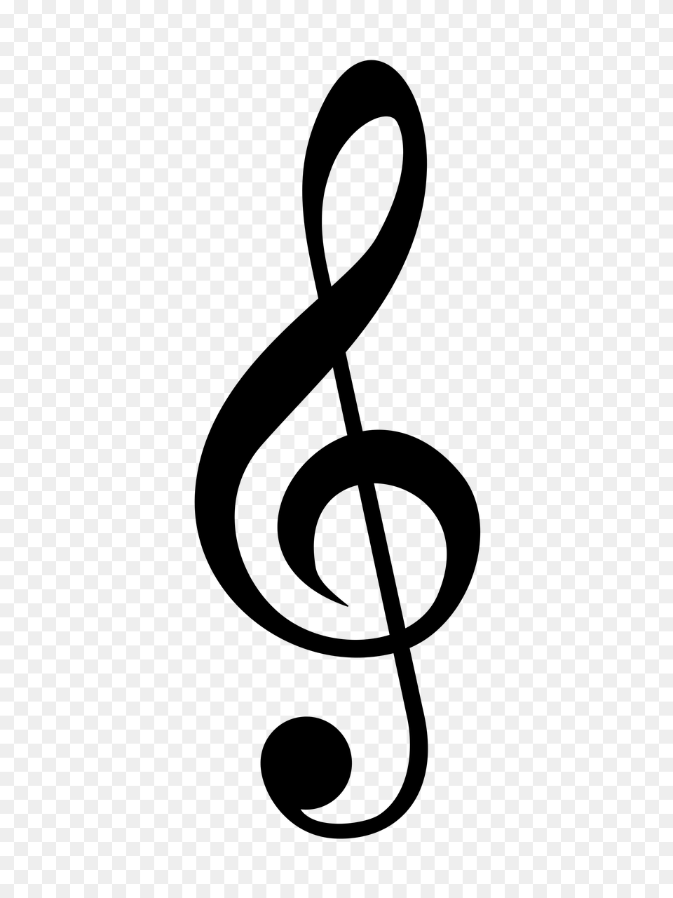 Clef, Gray Free Transparent Png