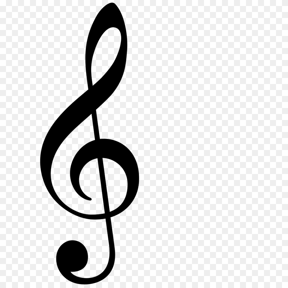 Clef, Gray Png Image