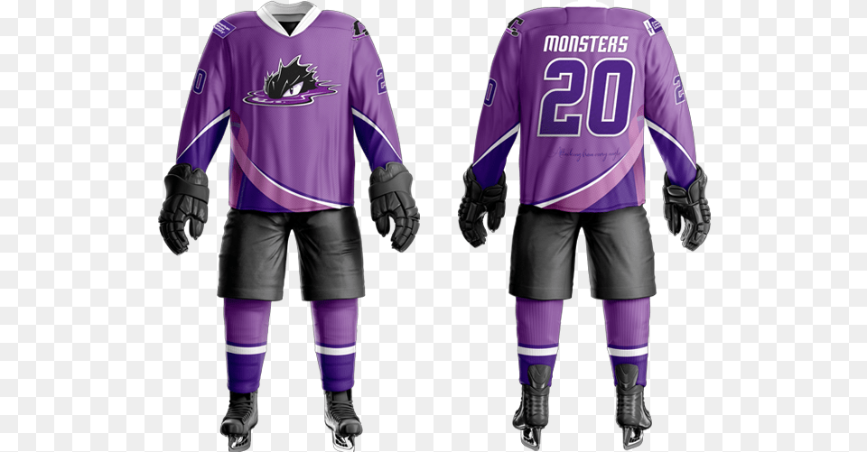Clem Purplegame Jersey Back Hockey Jersey, Clothing, Shorts, Shirt, Person Free Png Download