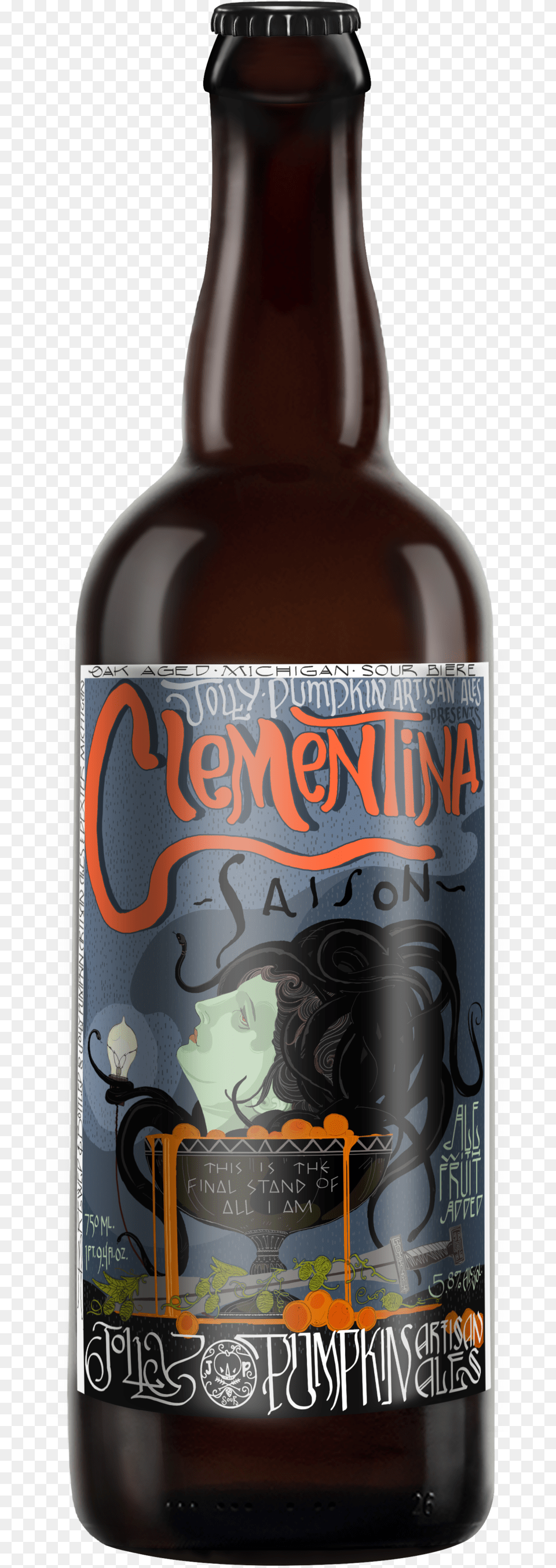 Clementina Jp Bottle, Alcohol, Beer, Beer Bottle, Beverage Free Png Download