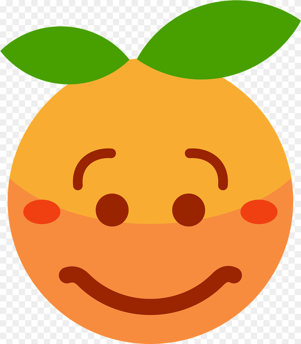 Clementine Orange Cartoon Orange Face Cartoon Drawing, Food, Fruit, Plant, Produce Png Image