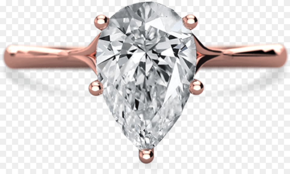 Clementine Pear Cut Solitaire Engagement Ring, Accessories, Diamond, Gemstone, Jewelry Png