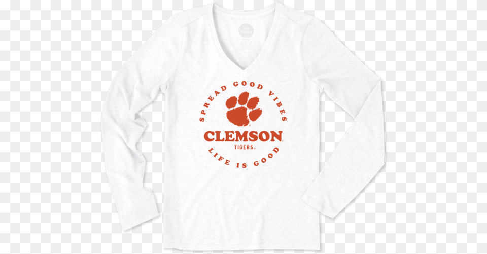 Clemson Logo, Clothing, Long Sleeve, Sleeve, T-shirt Png