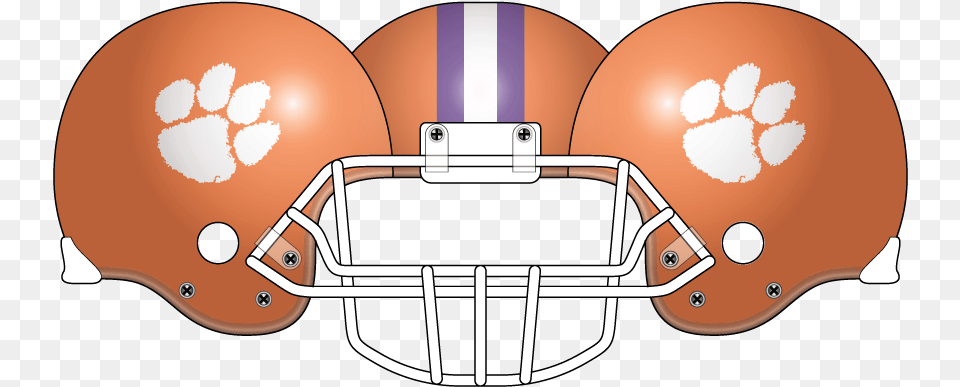 Clemson Orange Helmet Clemson Tiger Paw, American Football, Football, Football Helmet, Sport Free Png Download