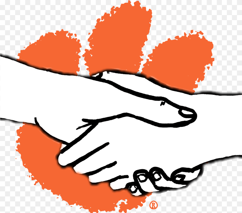 Clemson Tiger Paw Logo Hand In Hand Clipart, Body Part, Person, Baby Png Image