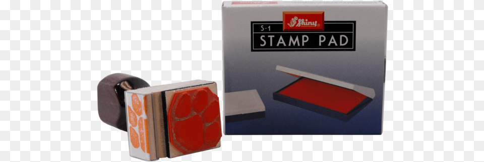 Clemson Tiger Paw Stamp And Orange Ink Pad Shiny Stamp Pad Red Size 3 110 X, Rubber Eraser Free Transparent Png
