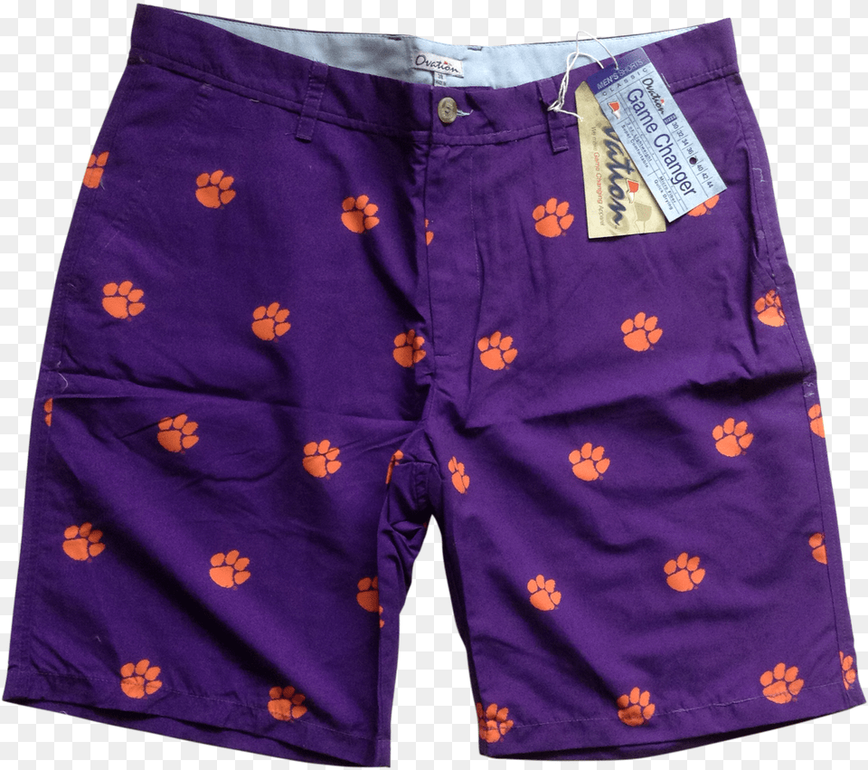 Clemson Tigers Football, Clothing, Shorts, Swimming Trunks Png