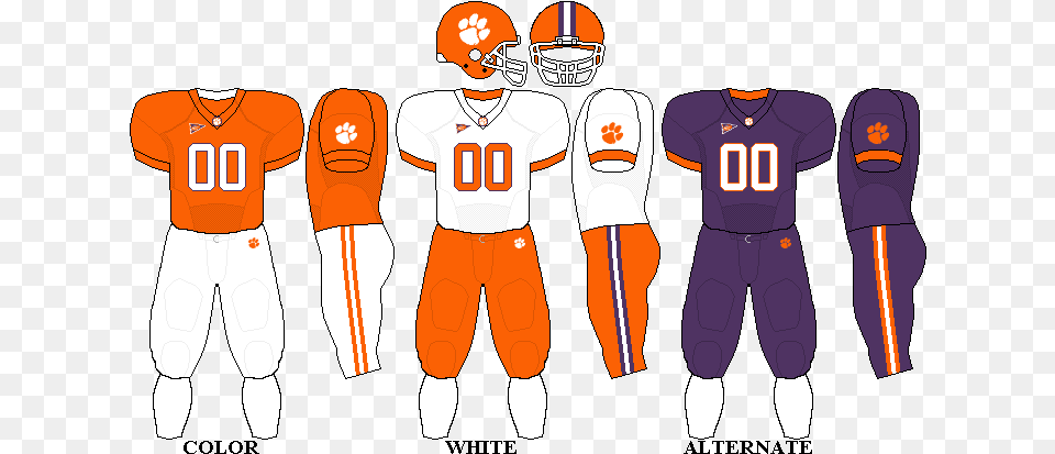 Clemson Tigers Football Colorado State Rams Football Uniforms, Helmet, Person, People, Shirt Free Png