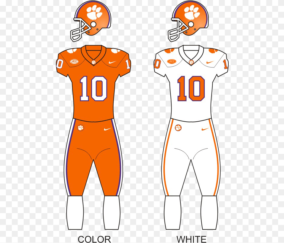 Clemson Tigers Football Unif New York Giants Uniforms, Helmet, American Football, Person, Playing American Football Png