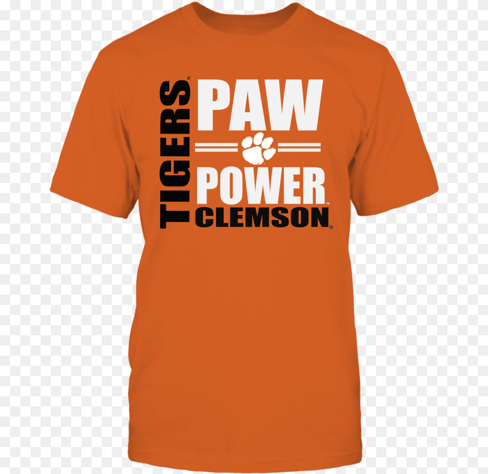 Clemson Tigers Gear Paw Power T Shirt Active Shirt, Clothing, T-shirt Free Png