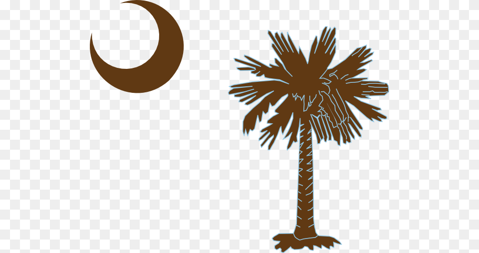 Clemson Tree Clipart, Palm Tree, Plant, Animal, Bird Free Png Download