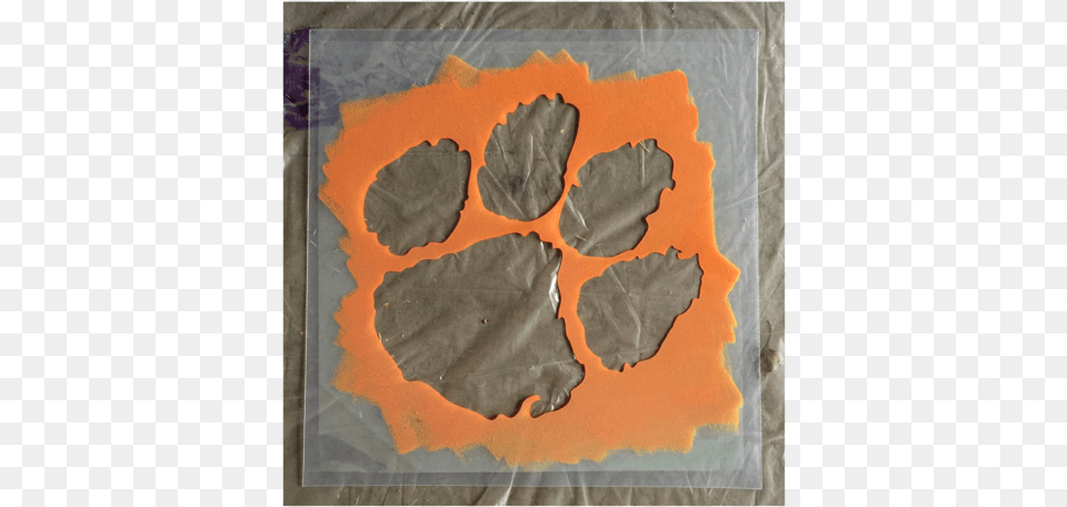 Clemson University Tiger Paw Stencil Clemson Paw Logo Stencil, Canvas, Leaf, Plant Free Transparent Png