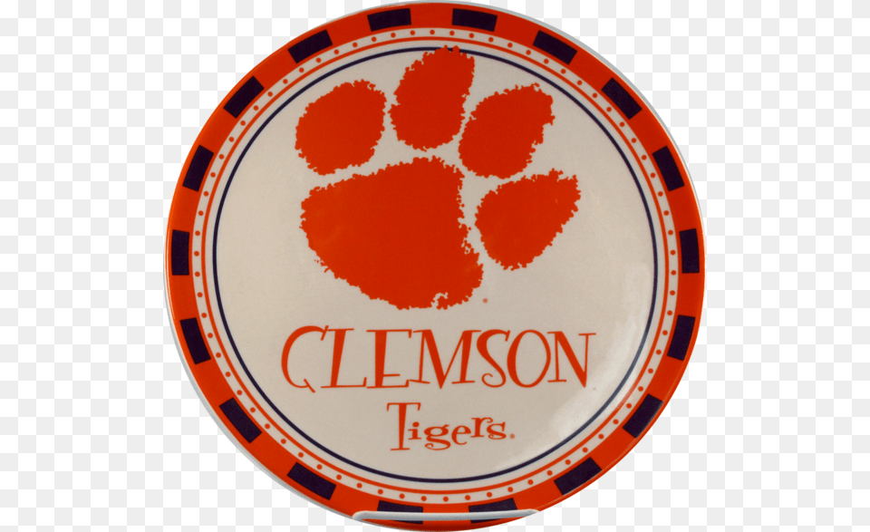 Clemson University True Fan Plate Rocky Hill High School Logo, Food, Meal, Dish Free Png