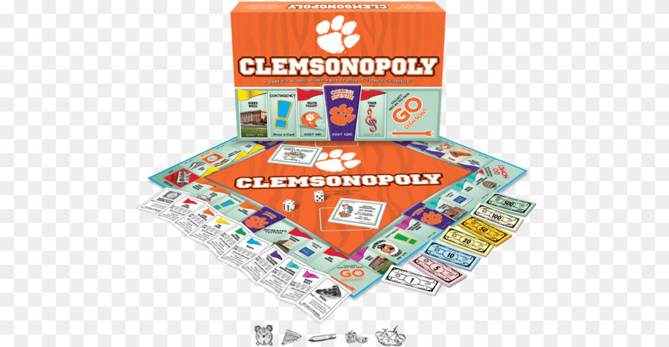 Clemsonopoly Gamedata Image Id Cat Opoly, Advertisement, Poster Free Png