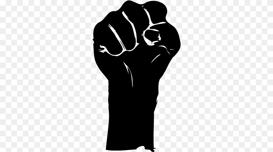Clenched Fist Lucha, Gray Png