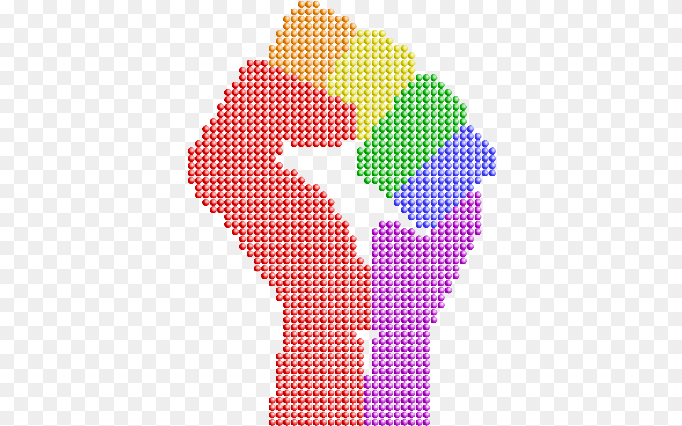 Clenched Fist Rainbow Colors Remix Rainbow Fist, Person, Text Free Transparent Png
