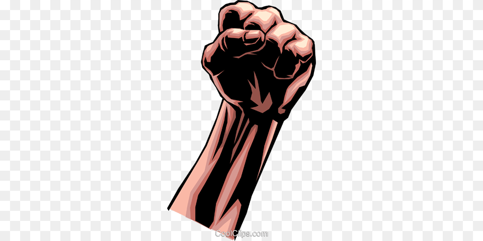 Clenched Fist Royalty Vector Clip Art Illustration, Body Part, Hand, Person, Wrist Free Transparent Png