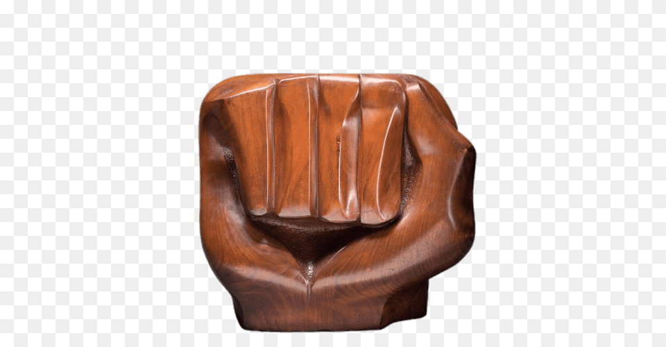 Clenched Fist Wooden Sculpture, Furniture, Chair, Cushion, Home Decor Free Png Download