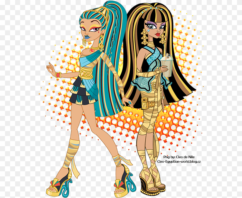 Cleo De Nile Monster High Cartoon, Book, Comics, Publication, Adult Free Transparent Png