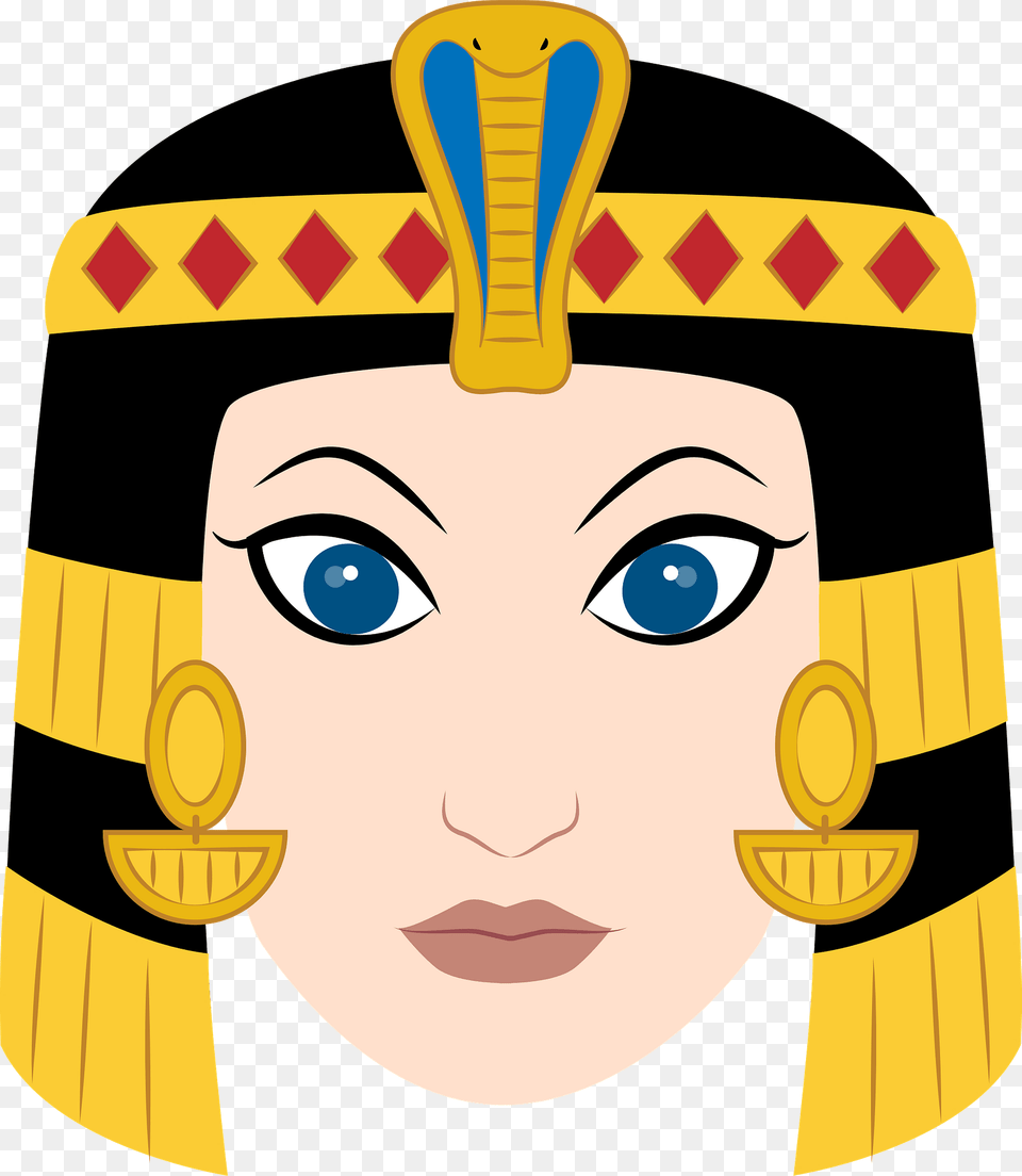 Cleopatra Face Clipart, Person, Head, Photography, Helmet Png
