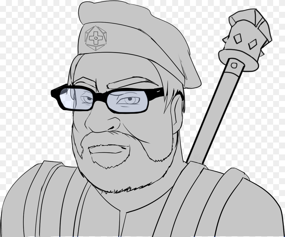 Cleric Sax Grim With Glasses Cartoon, Person, Adult, Art, People Png