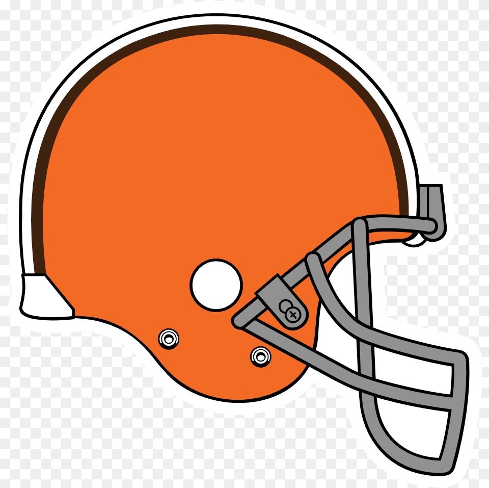 Cleveland Browns Image Logo Iowa State Football Helmet, American Football, Sport, Football Helmet, Playing American Football Free Transparent Png