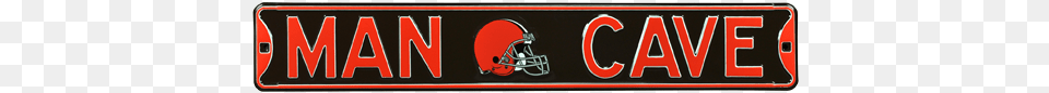 Cleveland Browns Man Cave Authentic Street Sign Man Cave Arizona Cardinals Steel Sign Wall Sign, License Plate, Transportation, Vehicle, Helmet Free Png