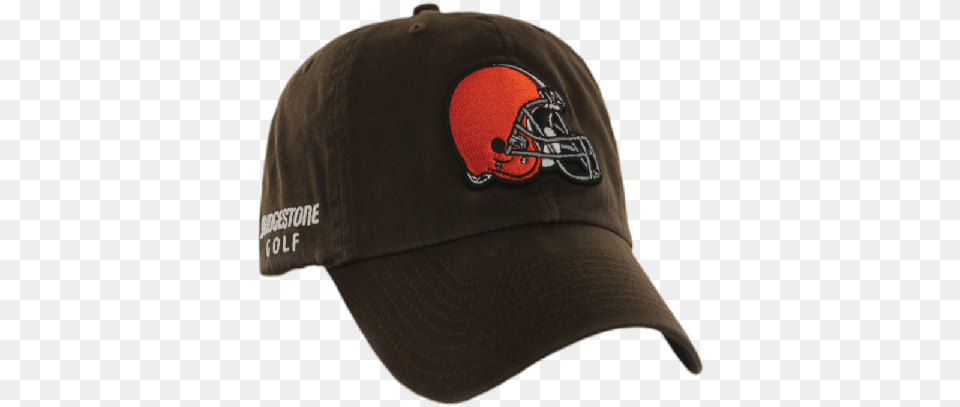 Cleveland Browns Nfl Logo Bridgestone Golf Hat Cap Baseball Cap, Baseball Cap, Clothing, Hardhat, Helmet Free Transparent Png